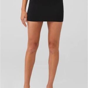 Good American Black Mini Scuba Skirt
